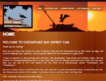 Tablet Screenshot of chesapeakebayospreycam.com